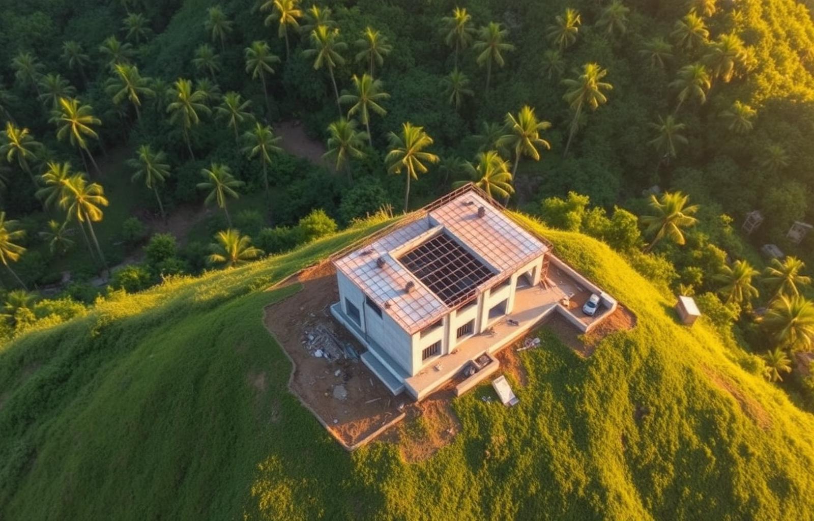 Casa en construcción en El Cibao